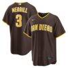 Jackson Merrill San Diego Padres Nike Road Replica Jersey - Brown - Front View