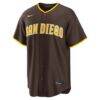 Jackson Merrill San Diego Padres Nike Road Replica Jersey - Brown - Side View