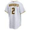 Xander Bogaerts San Diego Padres Nike Home Replica Jersey - White - Detail View