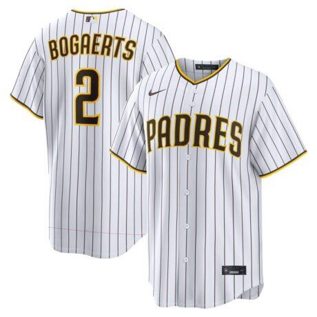 Xander Bogaerts San Diego Padres Nike Home Replica Jersey - White - Front View
