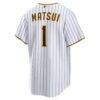 Yuki Matsui San Diego Padres Nike Home Replica Jersey - White - Detail View