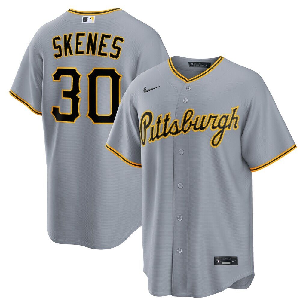 Paul Skenes Pittsburgh Pirates Nike Road Replica Jersey