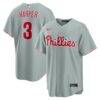 Bryce Harper Philadelphia Phillies Nike Road Replica Jersey - Gray - Front View