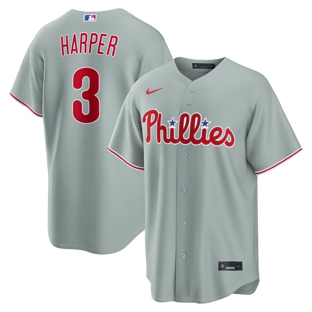 Bryce Harper Philadelphia Phillies Nike Road Replica Jersey