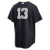 Jazz Chisholm Jr. New York Yankees Nike Alternate Replica Jersey - Navy - Detail View
