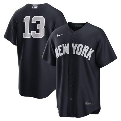 Jazz Chisholm Jr. New York Yankees Nike Alternate Replica Jersey - Navy - Front View