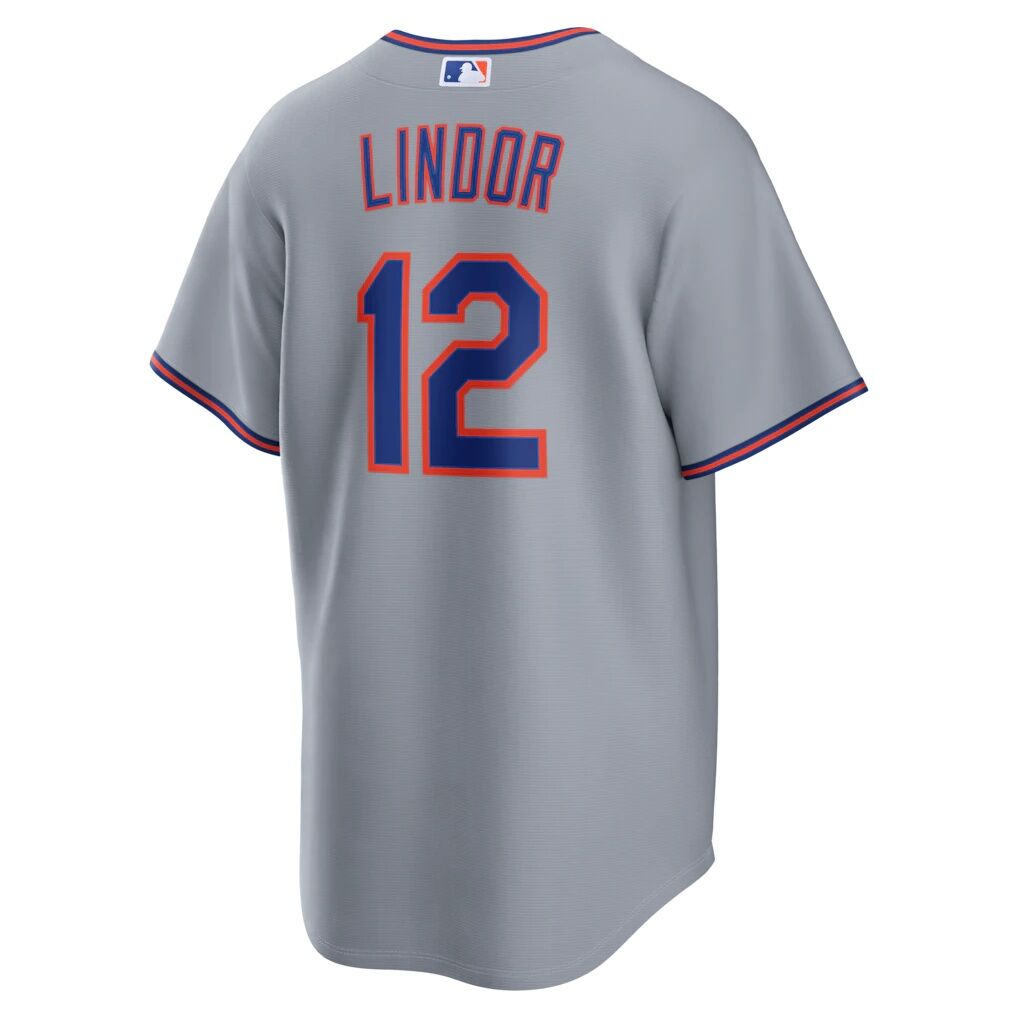 Francisco Lindor New York Mets Nike Road Replica Jersey