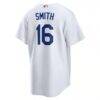 Will Smith Los Angeles Dodgers Nike Home Replica Jersey - White - Alt2