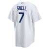 Blake Snell Los Angeles Dodgers Nike Home Replica Jersey - White - Alt2
