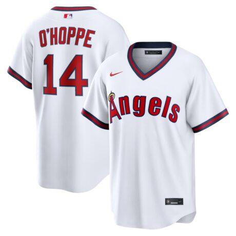 Logan O'Hoppe Los Angeles Angels Nike Alternate Replica Jersey - White - Front View