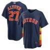 Jose Altuve Houston Astros Nike Alternate 2 Replica Jersey - Navy - Front View