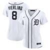 Matt Vierling Detroit Tigers Nike Women's Home Replica Jersey - White - Front View