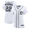 Parker Meadows Detroit Tigers Nike Women's Home Replica Jersey - White - Front View