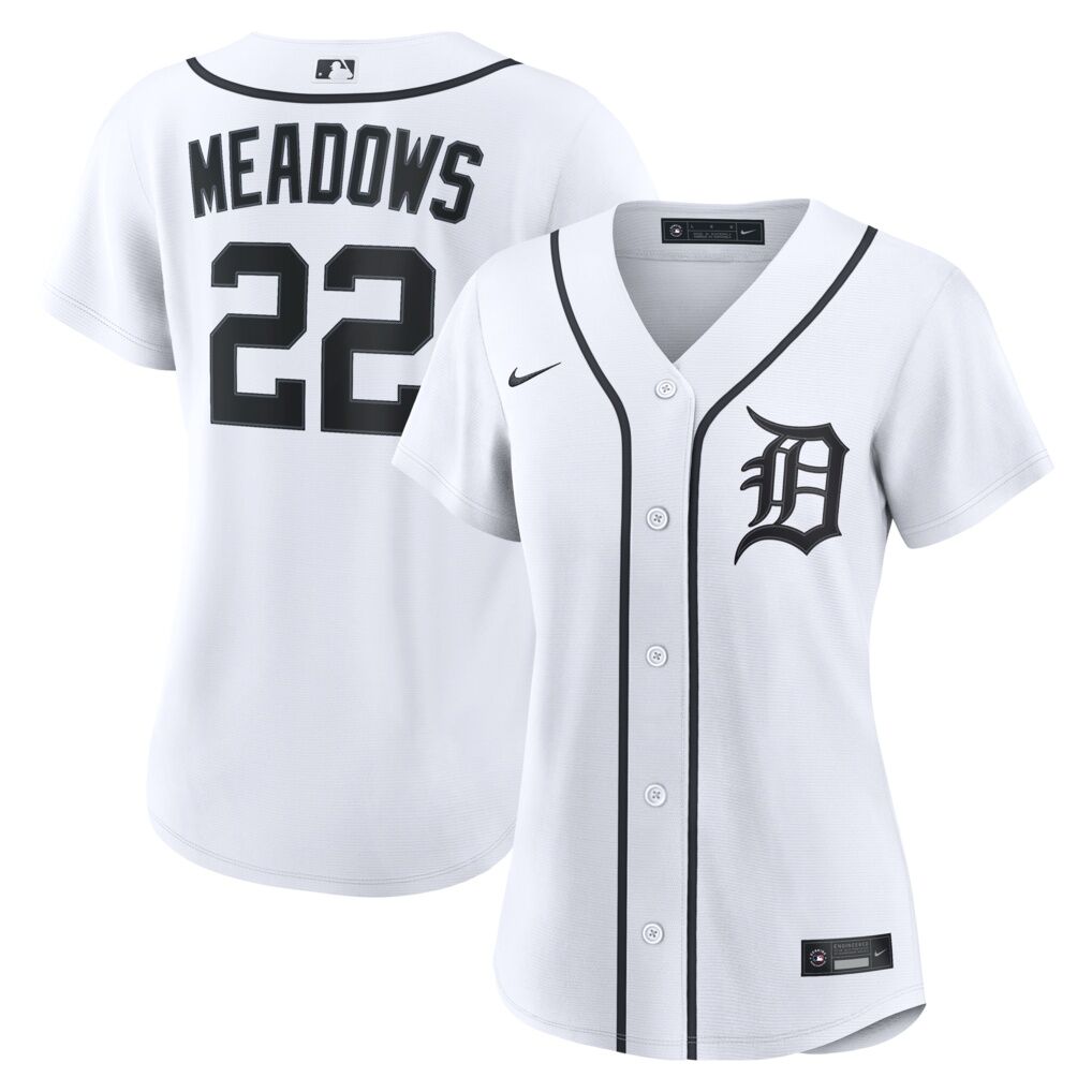 Parker Meadows Detroit Tigers Nike Women’s Home Replica Jersey