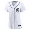 Parker Meadows Detroit Tigers Nike Women's Home Replica Jersey - White - Side View