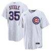Justin Steele Chicago Cubs Nike Home Replica Jersey - White - Front View