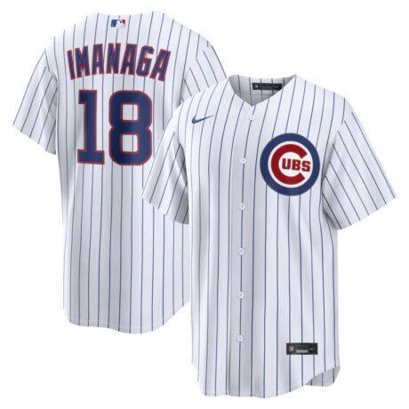 Shota Imanaga Chicago Cubs Nike Home Replica Jersey - White - Front View