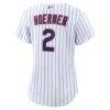 Nico Hoerner Chicago Cubs Nike Women's Home Replica Jersey - White - Detail View