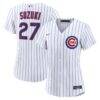 Seiya Suzuki Chicago Cubs Nike Women's Home Replica Jersey - White - Front View