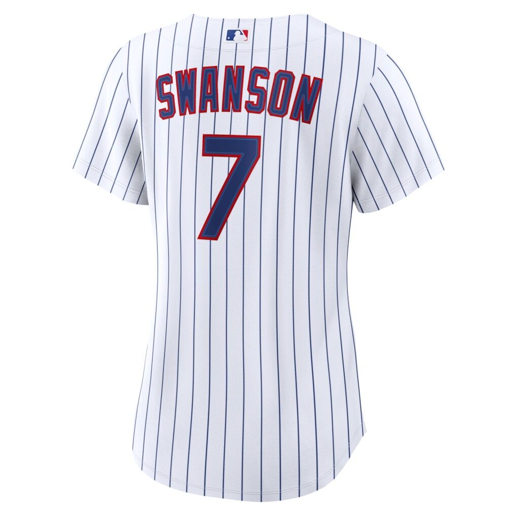 Dansby Swanson Chicago Cubs Nike Women's Home Replica Jersey