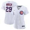Michael Busch Chicago Cubs Nike Women's Home Replica Jersey - White - Front View