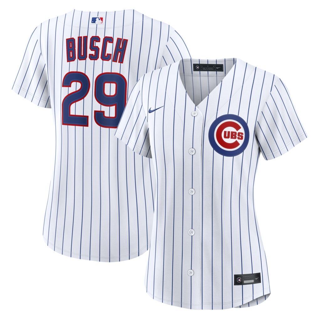 Michael Busch Chicago Cubs Nike Women's Home Replica Jersey
