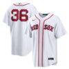 Triston Casas Boston Red Sox Nike Home Replica Jersey - White - Front View