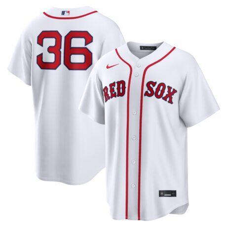 Triston Casas Boston Red Sox Nike Home Replica Jersey - White - Front View