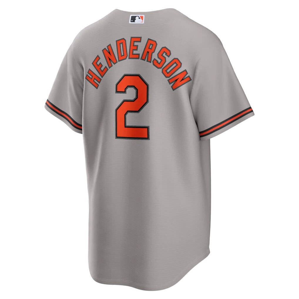 Gunnar Henderson Baltimore Orioles Nike Road Replica Jersey