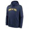 Milwaukee Brewers Nike Dri-FIT Club Hoodie - Navy - Side View