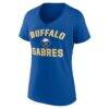 Buffalo Sabres Logo Athletic Women's Arch Victory V-Neck T-Shirt - - Side View