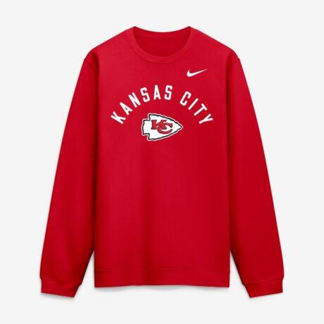 Kansas City Chiefs Nike Defensive Leader Club Fleece Pullover Sweatshirt