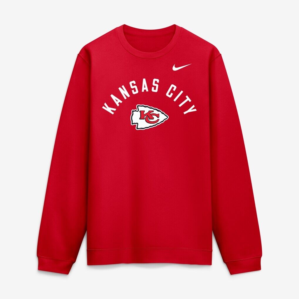 Kansas City Chiefs Nike Defensive Leader Club Fleece Pullover Sweatshirt