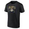 St. Louis Blues Logo Athletic Line Shift T-Shirt - Black - Side View