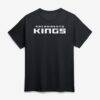Sacramento Kings Logo Athletic Wordmark T-Shirt - Black - Front View