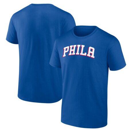 Philadelphia 76ers Logo Athletic Wordmark T-Shirt - - Front View