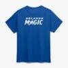Orlando Magic Logo Athletic Wordmark T-Shirt - Blue - Front View