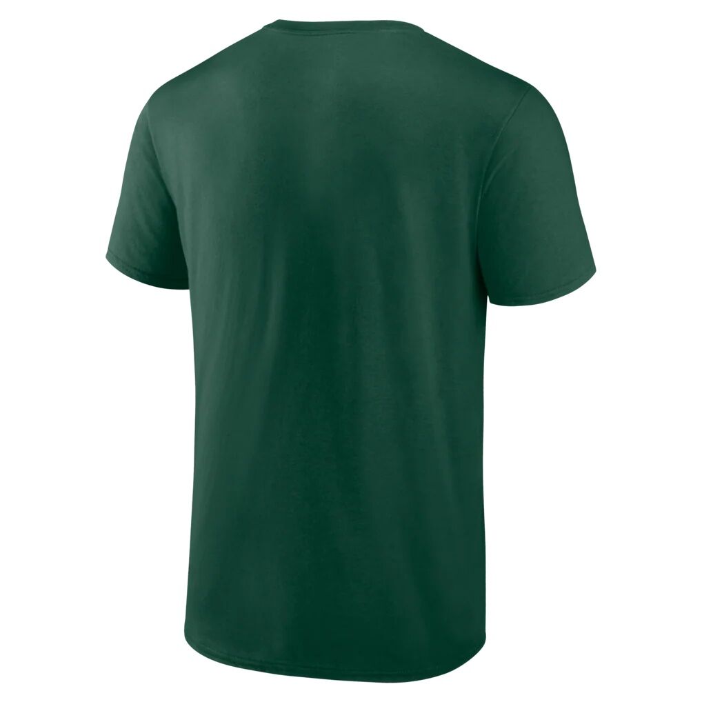 Milwaukee Bucks Logo Athletic Wordmark T-Shirt - Hunter Green