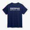 Memphis Grizzlies Logo Athletic Wordmark T-Shirt - Navy - Front View
