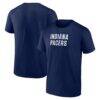 Indiana Pacers Logo Athletic Wordmark T-Shirt - Navy - Front View