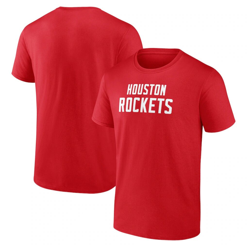 Houston Rockets Logo Athletic Wordmark T-Shirt