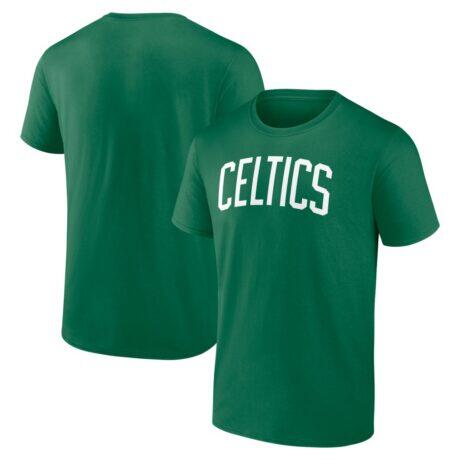 Boston Celtics Logo Athletic Wordmark T-Shirt - - Front View
