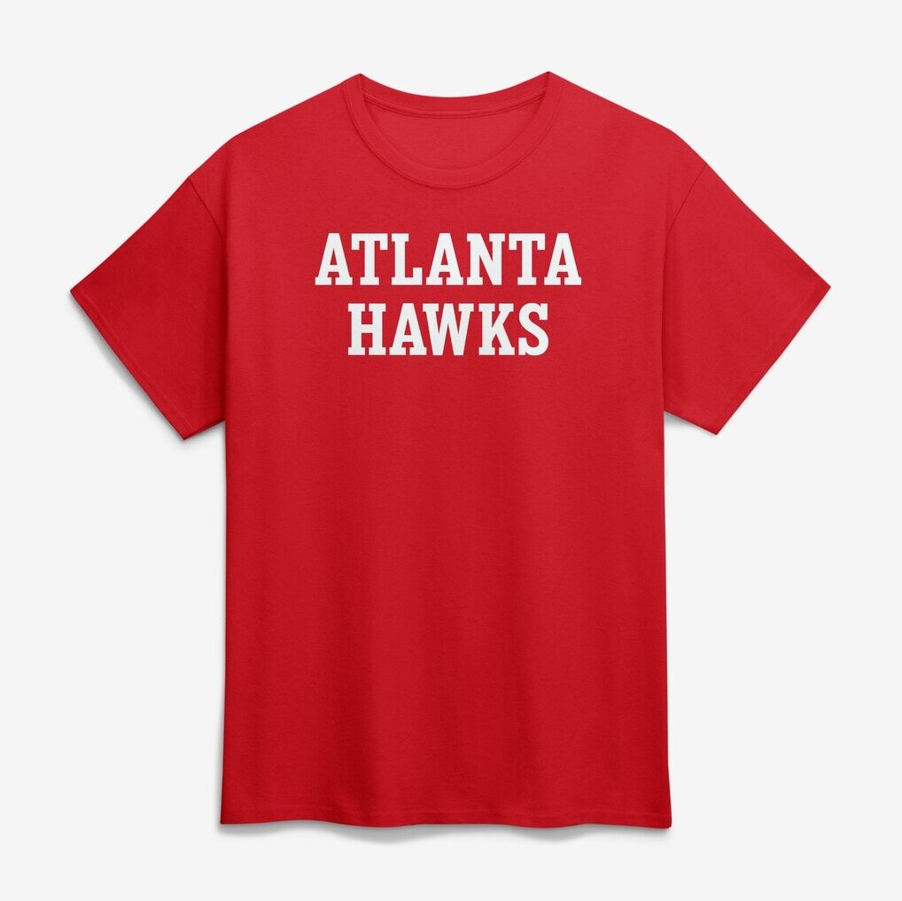 Atlanta Hawks Logo Athletic Wordmark T-Shirt