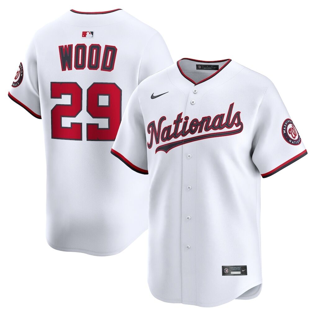 James Wood Washington Nationals Nike Home Limited Jersey