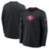 San Francisco 49ers Nike Sideline Coaches Team Present Midweight Therma-FIT Sweatshirt - Black - Front View