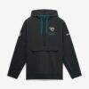 Jacksonville Jaguars Nike Sideline Logo Glory Anorak Half-Zip Hooded Jacket - Black - Front View