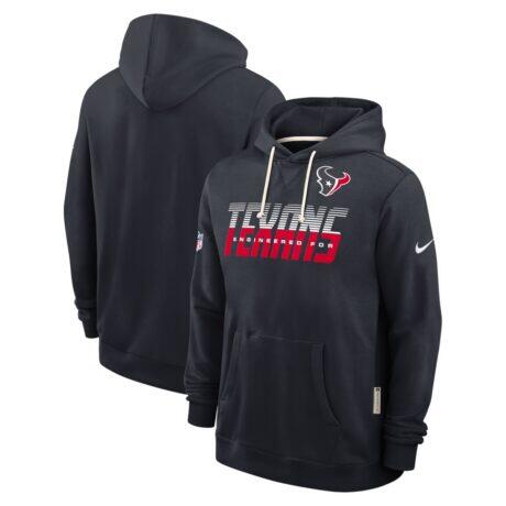 Houston Texans Nike Sideline Standard Issue Dri-FIT Hoodie - Navy - Front View
