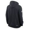 Houston Texans Nike Sideline Standard Issue Dri-FIT Hoodie - Navy - Side View