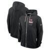 San Francisco 49ers Nike Sideline Standard Issue Quarterback Scramble Dri-FIT Full-Zip Hoodie - Black - Front View