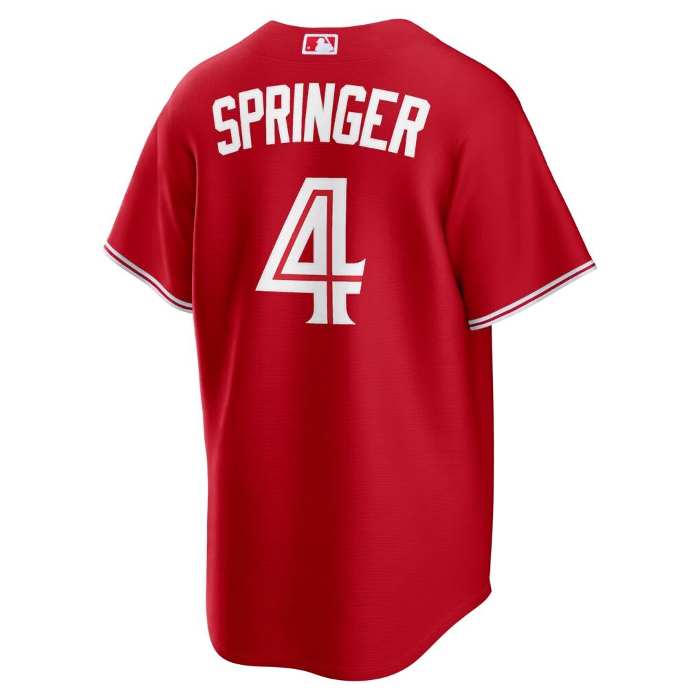 George Springer Toronto Blue Jays Nike Canada Day Replica Jersey